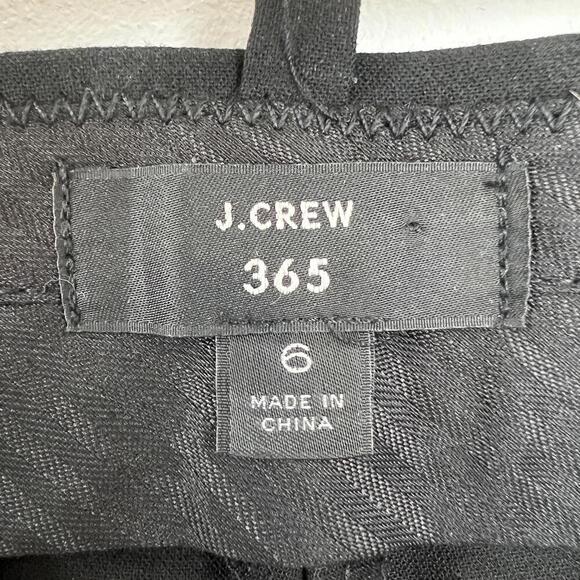 J. Crew 365 Women's Size 6 Black Pleated Cropped Dress Pants Stretch Office Work - Picture 9 of 14